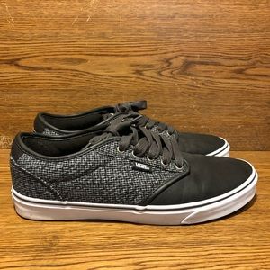Vans off the wall lo grey black skate shoes mens size 11.5 sneakers 721356